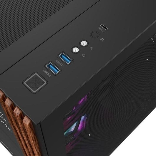 Caja PC Thermaltake View 380 ARGB Cristal Templado Midi Tower ATX Negra