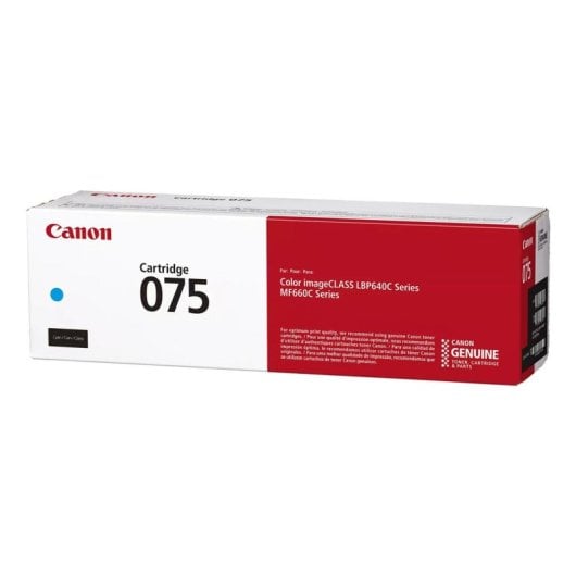 Cartouche de toner Canon 075 Cyan 1300 pages pour MF665Cdw