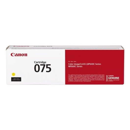 Cartouche de toner Canon 075 Jaune 1300 pages Original
