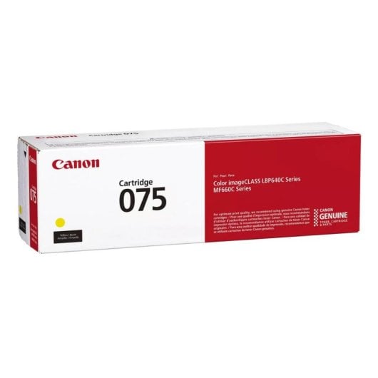 Cartouche de toner Canon 075 Jaune 1300 pages Original