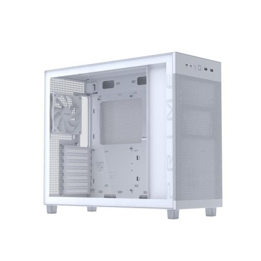 Boîtier Asus PRIME AP303 TG White Fenêtre Verre Trempé ATX Blanc