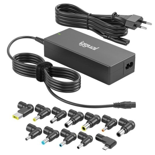 Netzadapter iggual CUA-C-12T-90W Universal 90W 12 Anschluesse Typ-C LED Schutz