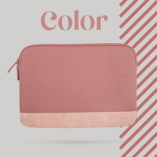 Housse pour ordinateur portable TnB SLCOLOR14PK 14 pouces rose matériaux recyclés