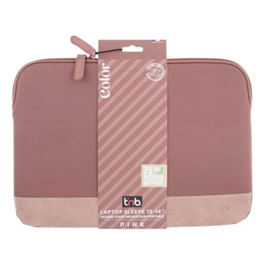 Housse pour ordinateur portable TnB SLCOLOR14PK 14 pouces rose matériaux recyclés