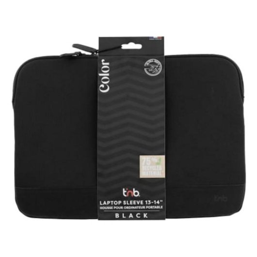 Housse pour ordinateur portable TnB SLCOLOR14BK 14" noir mousse viscoélastique