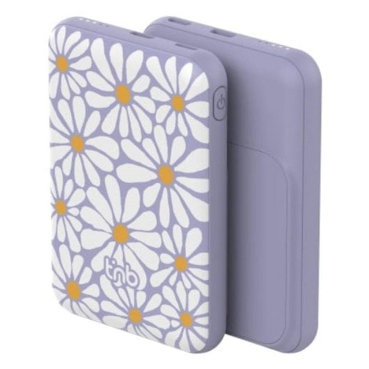 Batteria Esterna TnB PBUMAG5FLO 5000 mAh Wireless MagSafe 20 W Lavender