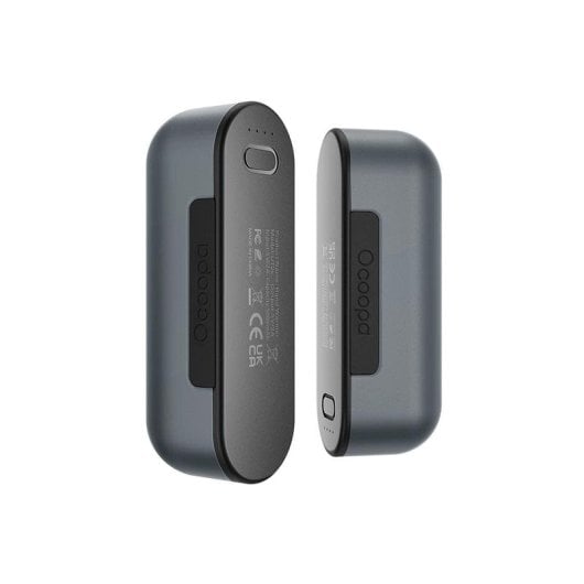 Ocoopa UT2s Aquecedor de Mãos Duplo com Bateria 5000mAh e 4 Níveis de Temperatura Cinzento