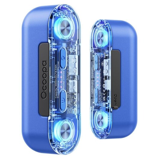 Handwärmer Ocoopa UT2s Gamerpro Blau Magnetisch 2x5000mAh RGB 60°C Powerbank