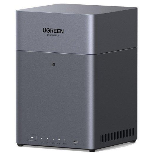 NAS 4 bahías Ugreen DH4300 Plus 8GB ARM 2,5GbE HDMI 4K seguridad NFC copia remota