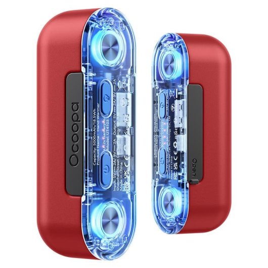 Handwärmer Ocoopa UT2s Gamerpro Rot RGB Magnetisch 2x 5000 mAh Powerbank