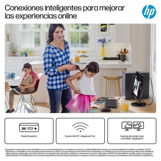 HP OmniDesk M02-0017ns Intel Core i5-14400 16GB 1TB SSD UHD Graphics FreeDOS Wi-Fi 6