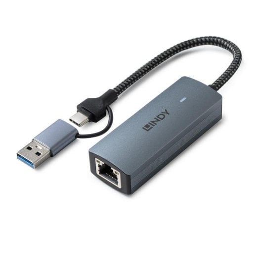 Hub Lindy 1 Port USB 3.2 Gen 2 Type-C 5000 Mbit/s Modell 43415 Aluminium