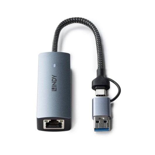 Hub Lindy 1 Port USB 3.2 Gen 2 Type-C 5000 Mbit/s Modell 43415 Aluminium