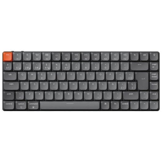 Teclado Keychron K3 Max Mecánico Inalámbrico Layout ES Retroiluminado Switch Gateron Red Perfil Bajo