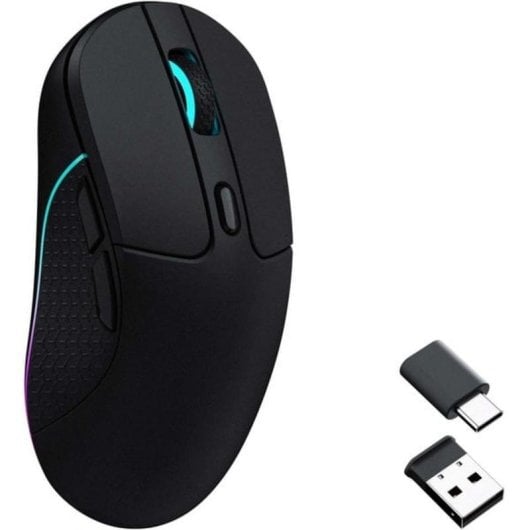 Souris Keychron M3 Sans fil RF Bluetooth 26000DPI Noir RGB Ergonomique