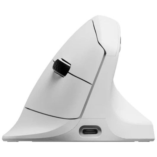 Ratón Keychron M5 Inalámbrico Vertical 30000 DPI PixArt 3950 Blanco Scroll Lateral