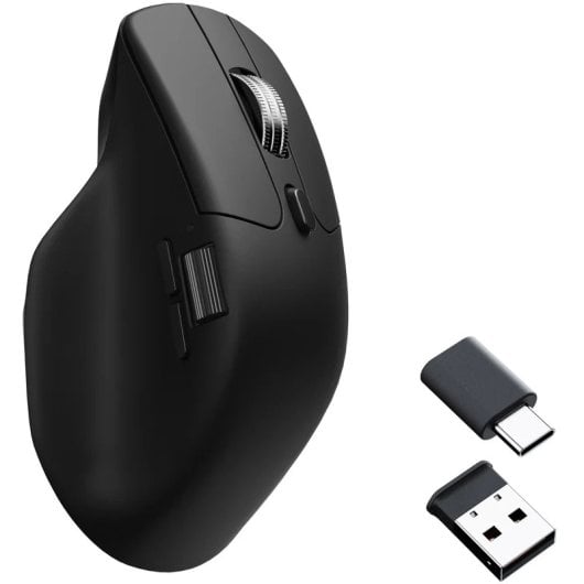 Ratón Keychron M6 Inalámbrico PixArt 3311 2.4 GHz y Bluetooth 12000 DPI Negro Silencioso