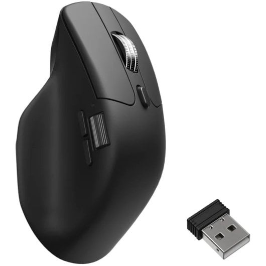 Ratón-Keychron-M6-Inalámbrico-PixArt-3950-8K-30000-DPI-Negro-10-Botones-Silencioso-Negro