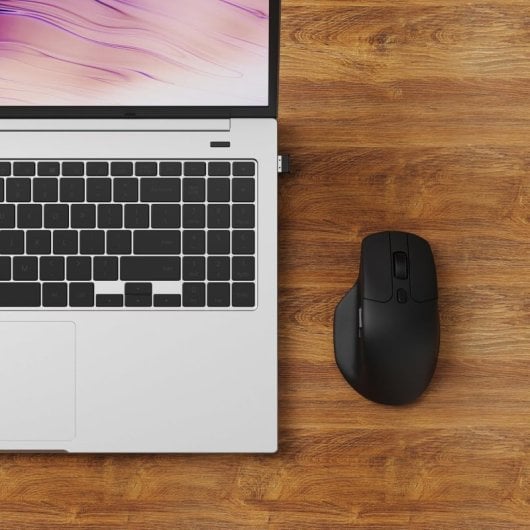 Ratón Keychron M6 Inalámbrico PixArt 3950 8K 30000 DPI Negro 10 Botones Silencioso Negro