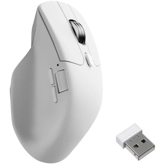Ratón Keychron M6 Inalámbrico PixArt 3950 8K 30000 DPI 10 Botones Silencioso Blanco