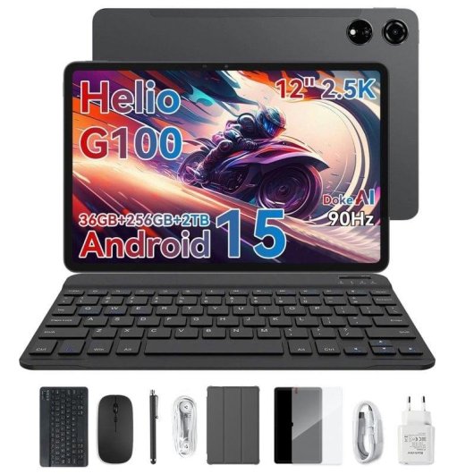 Tablet Blackview MEGA 3 WiFi + 4G 12,1" 36GB 256GB Gris