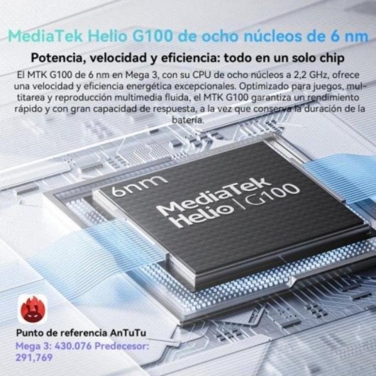 Tablet Blackview MEGA 3 WiFi + 4G 12,1" 36GB 256GB Gris