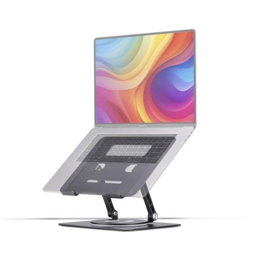 Support pour ordinateur portable Startech Gris Aluminium Pivotant 360° Réglable
