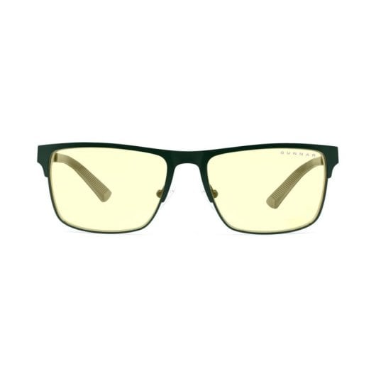 Gafas para ordenador Gunnar Pendleton Verde Unisex acero inoxidable lentes ámbar