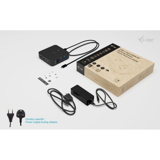 Dockingstation I-Tec USB-C DP Dual HDMI Power Delivery 100 W 3x4K Monitore Schwarz