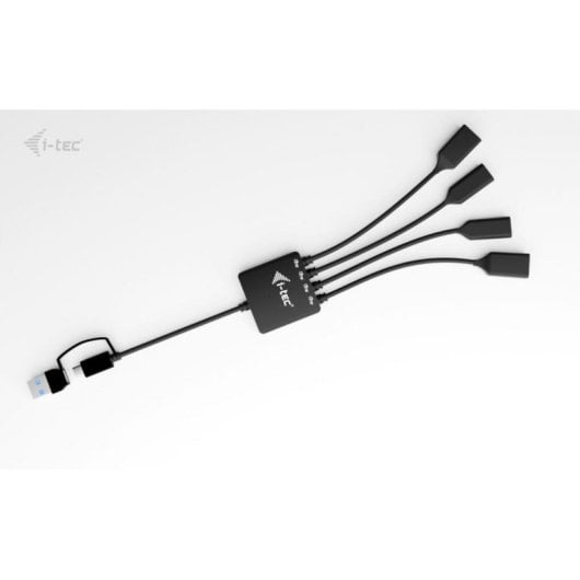 Hub I-Tec 4 ports 5 Gbps USB-C/USB-A modèle compact avec protection