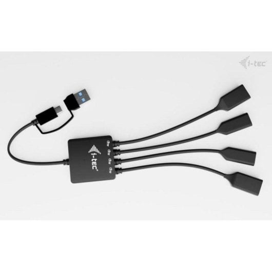 Hub I-Tec 4 ports 5 Gbps USB-C/USB-A modèle compact avec protection