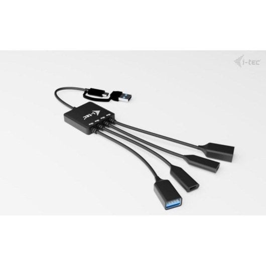 Hub I-Tec 4 ports 5 Gbps USB-C/USB-A modèle compact avec protection