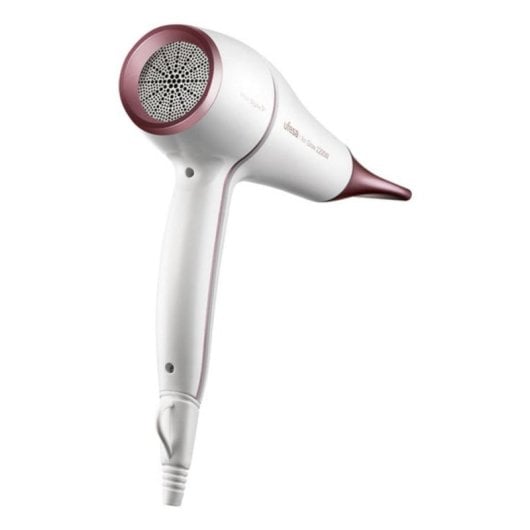 Secador Ufesa 60306078 Air Sonic 2200W AC Difusor Concentrador Cabo 1,9m Rosa Branco