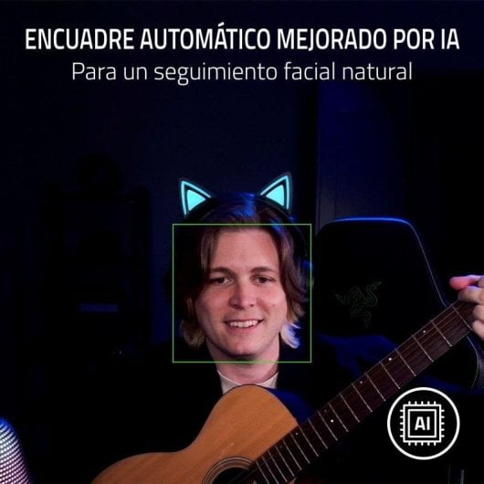 Webcam Razer Kiyo V2 4K 30 FPS IA Sensor Sony STARVIS HDR Ultra Gran Angular Negra