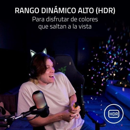 Webcam Razer Kiyo V2 4K 30 FPS IA Sensor Sony STARVIS HDR Ultra Gran Angular Negra