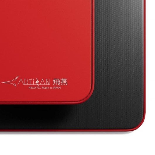 Alfombrilla para ratón Artisan FX Hayate Otsu V2 XL roja base antideslizante Jacquard