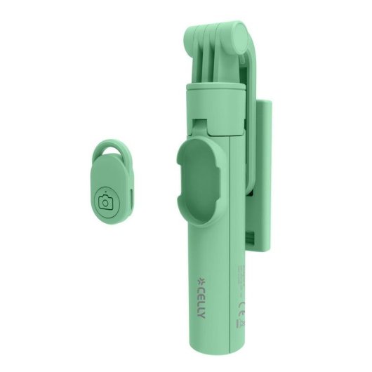 Pau de selfie Celly CLICKSFSTICKGN Bluetooth Verde tripé telescópico 170 cm