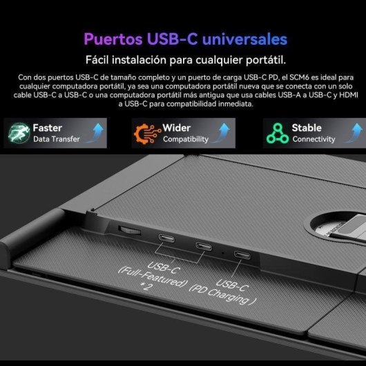 Monitor PC Blackview SCM6 14" IPS FullHD 60Hz Ultrafino Altoparlanti USB-C Certificazione TÜV