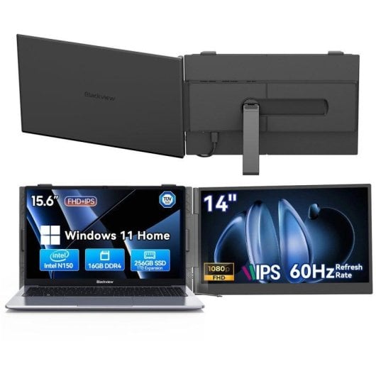 Huidun HiBook 6 15,6" Intel Core N150 16GB 256GB SSD Windows 11 Laptop