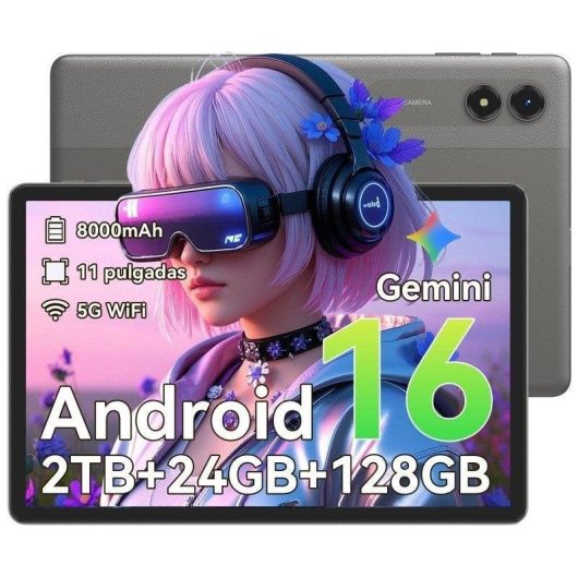 Tablet TABWEE T50 WiFi 11" 24GB 128GB Grigio