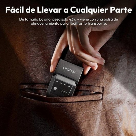 Flash Ulanzi SL03 Mini 6500K GN8 CRI97 Compact USB Type-C 90°