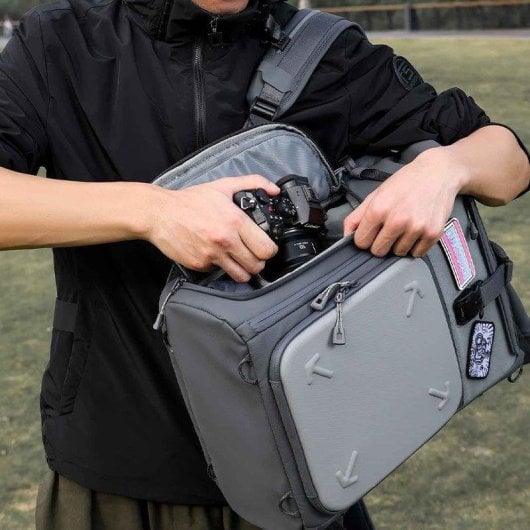 Sac à dos Ulanzi BP04 25L rigide U-Tag, extensible, compartiment PC