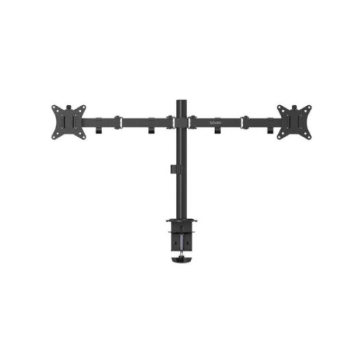Supporto da scrivania Savio UM-03 per 2 monitor 17-32" regolabile nero
