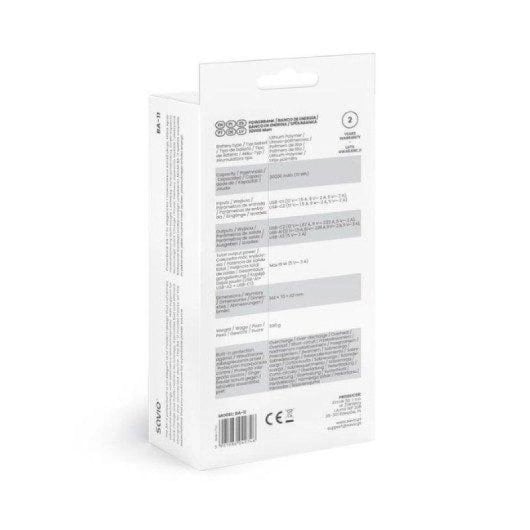 Batería externa Savio BA-11 30000 mAh Blanco carga rápida LCD