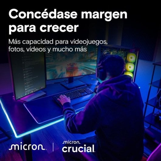 Disco Duro Crucial T710 4TB SSD M.2 PCIe 5.0 14500MB/s Gaming