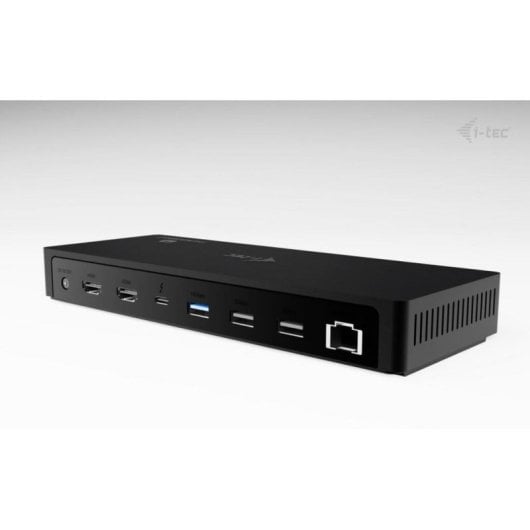 Base para portátil I-Tec Thunderbolt4 Triple Display 96W USB-C 2,5GbE SD Negra
