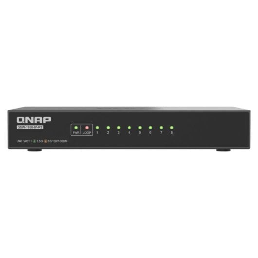 Netzwerk-Switch QNAP QSW-1108-8T-R2 8-Port 2.5G Ethernet Desktop Lüfterlos