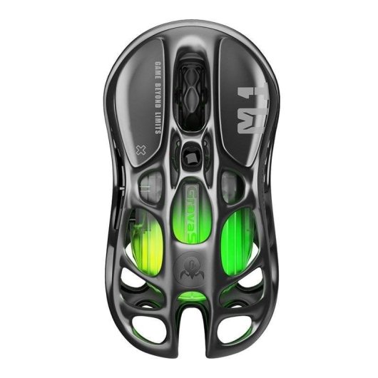 Ratón GravaStar Mercury M1 Pro Kabellos 26000 DPI 4000Hz Grau Magnesium RGB