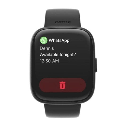 Hama 4000 Bluetooth 46mm TFT Nero IP68 SpO2 Cardiofrequenzimetro Monitoraggio Sonno