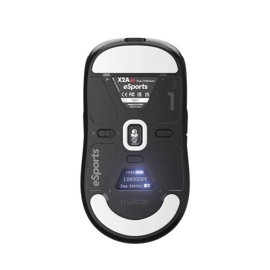 Ratón PULSAR Xlite X2A eS Inalámbrico y USB-C 26000DPI Negro OLED 8000Hz